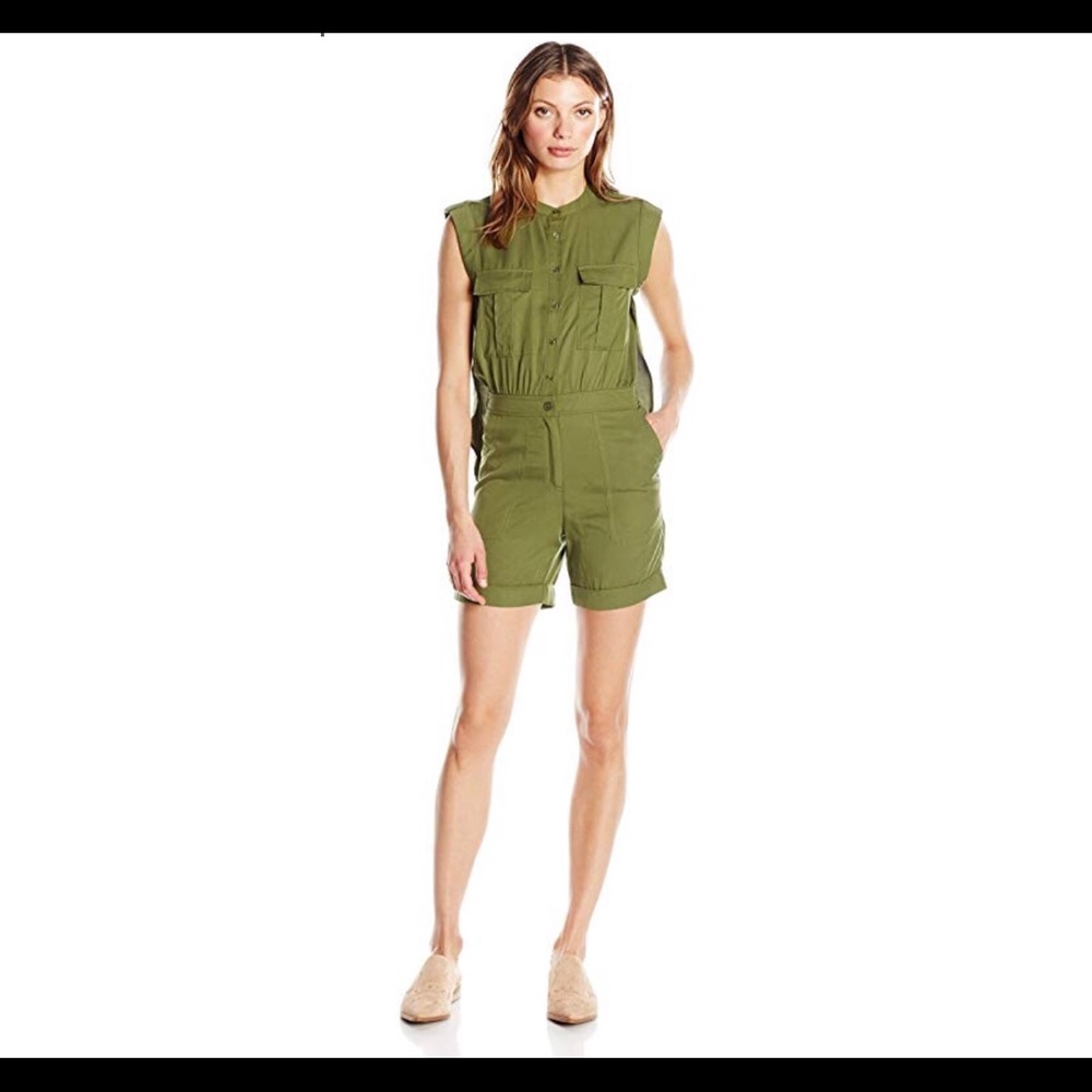 Green Romper with Cape